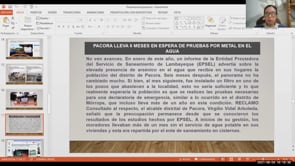 Retos y desafíos de la participación ciudadana: el caso de la contaminación de agua con arsénico en Pacora-Perú
