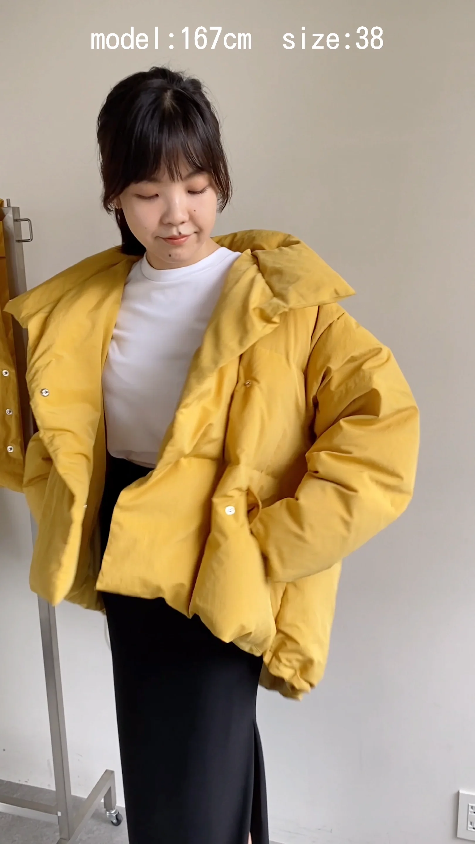 長谷川京子さんコラボ】マフラー付きダウン | Whim Gazette(ウィム 