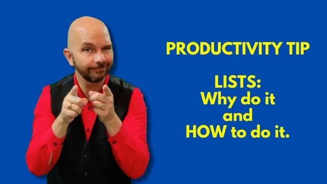 Productivity Hack: Make A List
