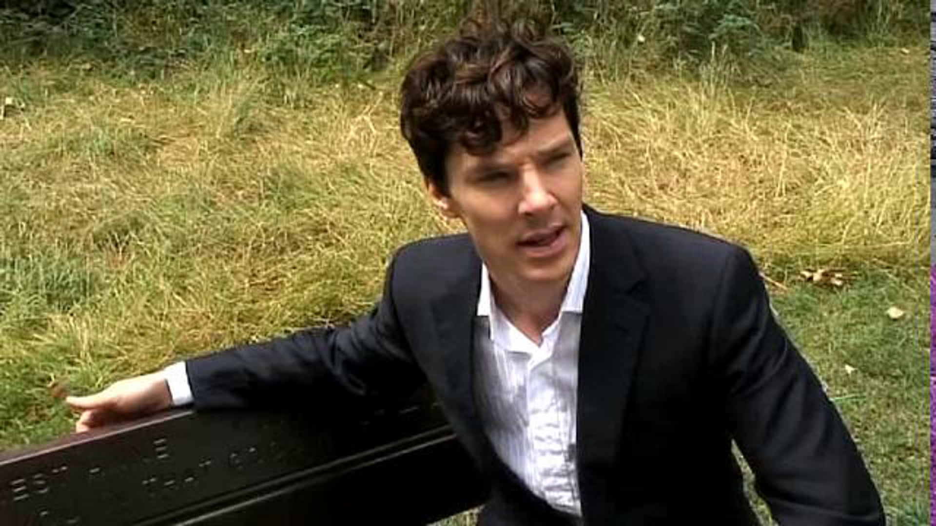 Benedict Cumberbatch shows off his detective skills.