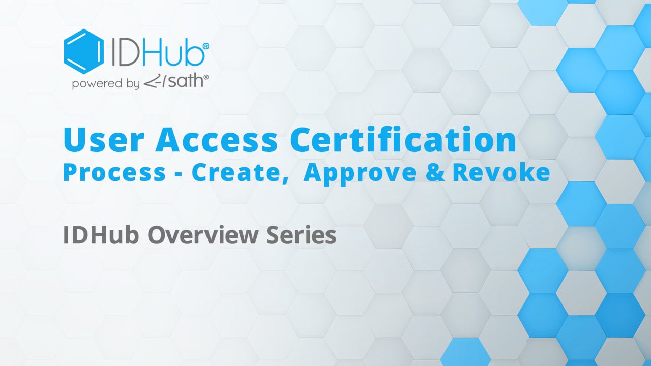 User Access Certification - Create,  Approve & Revoke
