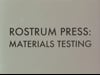 Rostrum Press: Materials Testing