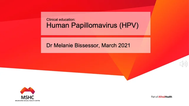 Clinical education Human Papillomavirus HPV