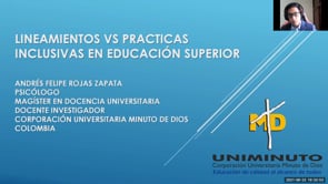 Lineamientos vs prácticas inclusivas en educación superior