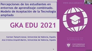 Percepciones de los estudiantes en entornos de aprendizaje combinado. Modelo de Aceptación de la Tecnología ampliado