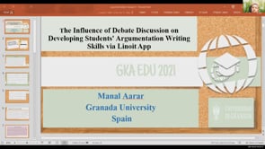 The Influence of Debate Discussion on Developing students’ argumentation writing skills Via linoit   The current study aims at investigating the influ