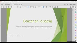 Educar en lo social: El proceso de acompañamiento a los proyectos productivos de los Jóvenes universitarios rurales del proyecto Educativo Utopía