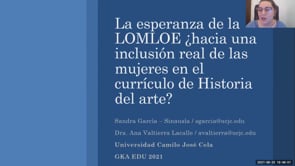LA ESPERANZA DE LA LOMLOE ¿HACIA UNA INCLUSIÓN REAL DE LAS MUJERES EN EL CURRÍCULO DE HISTORIA DEL ARTE?