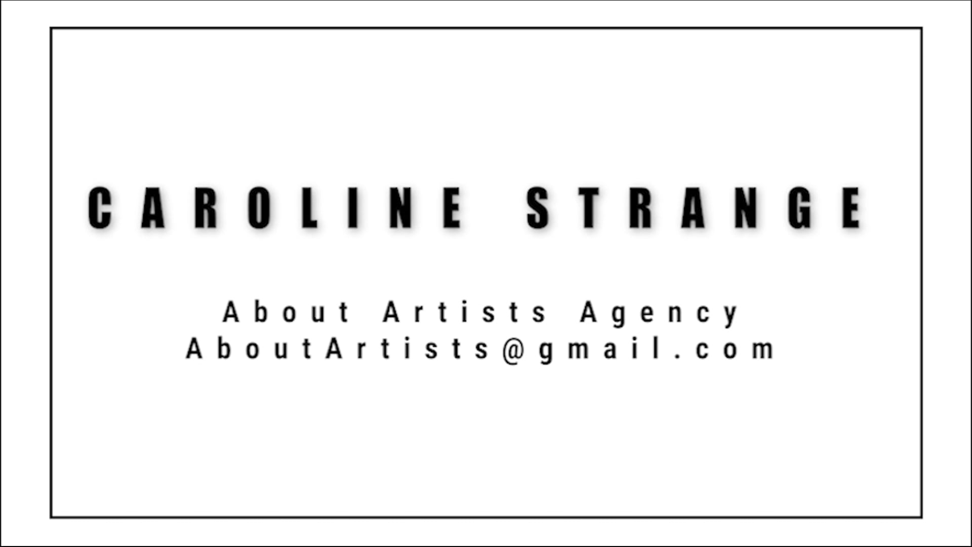 Caroline Strange Reel