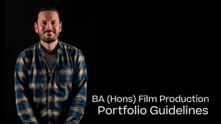Film Production Portfolio Guide 2021