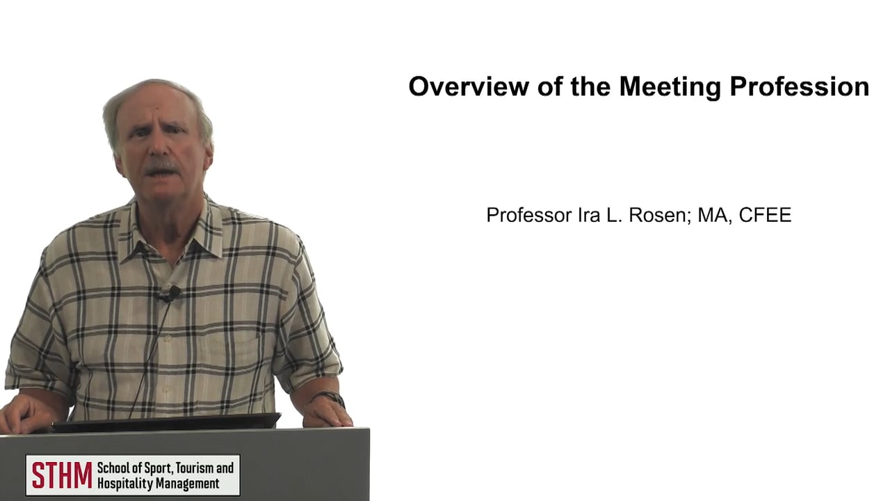 62104Overview of the Meeting Profession
