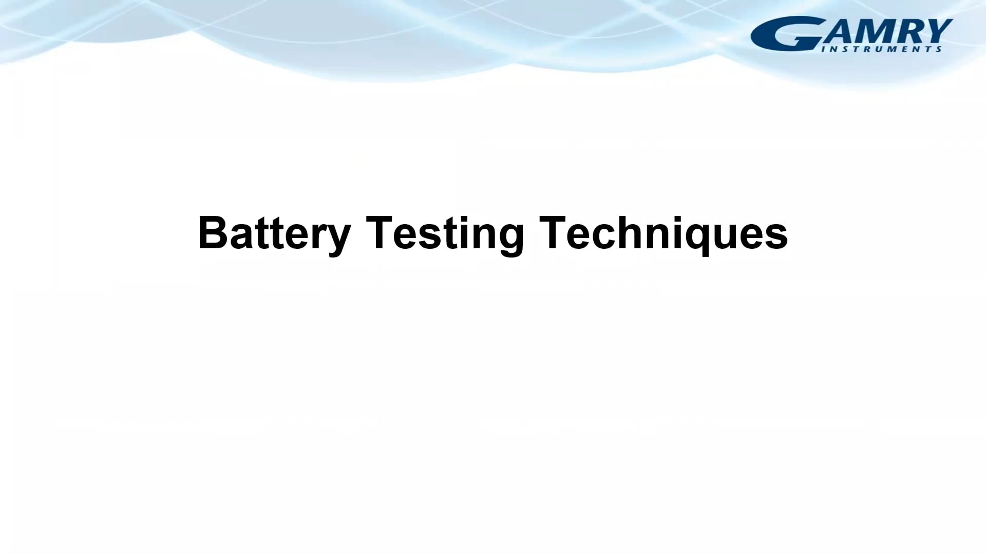 Battery Testing Techniques