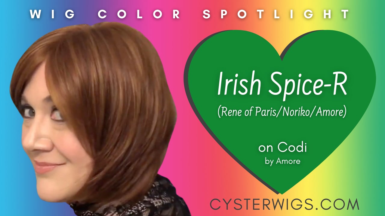 Wig Color Spotlight: Irish Spice by Rene of Paris, Amore, & Noriko (on Codi  by Amore) [CW2E948 2018]