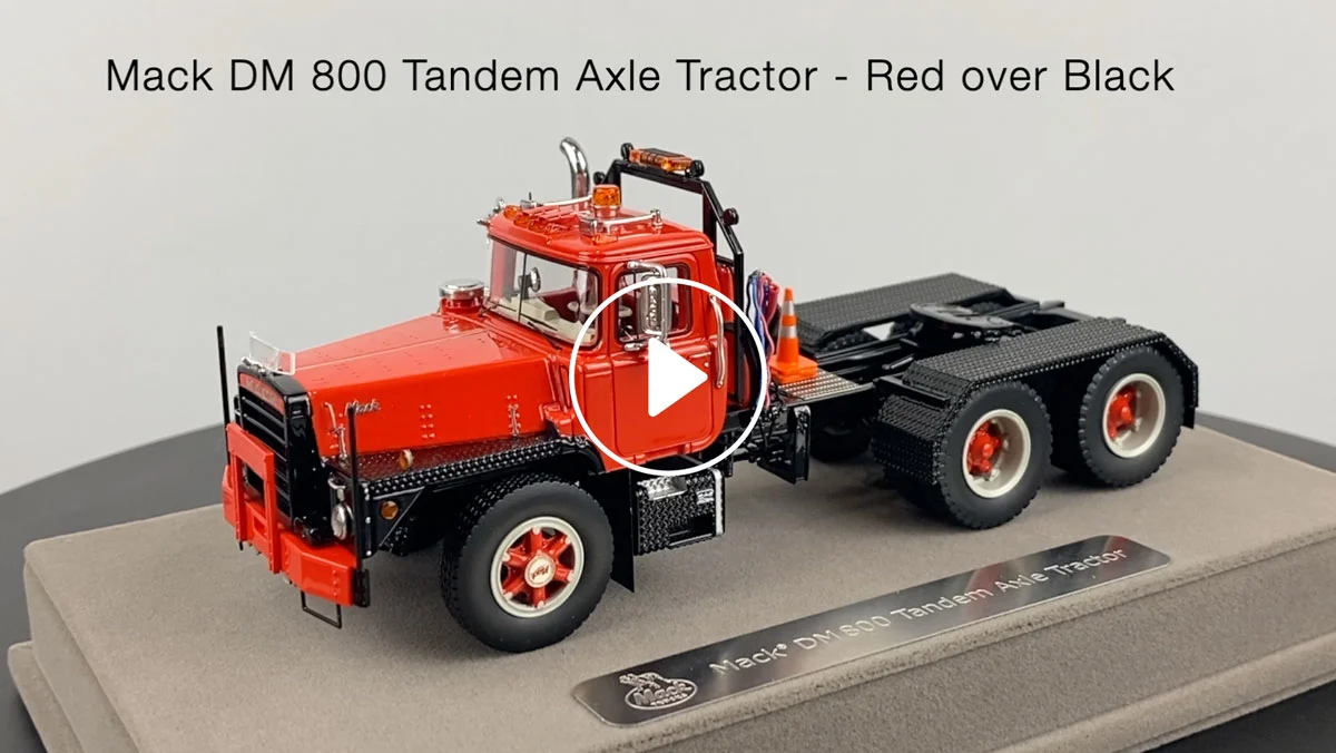 Fire Replicas Mack® DM 800 Tandem Axle Tractor - Red over Black
