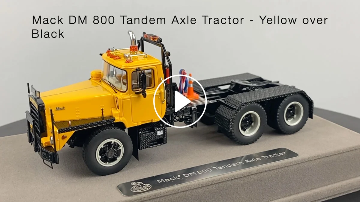 Fire Replicas Mack® DM 800 Tandem Axle Tractor - Yellow over Black