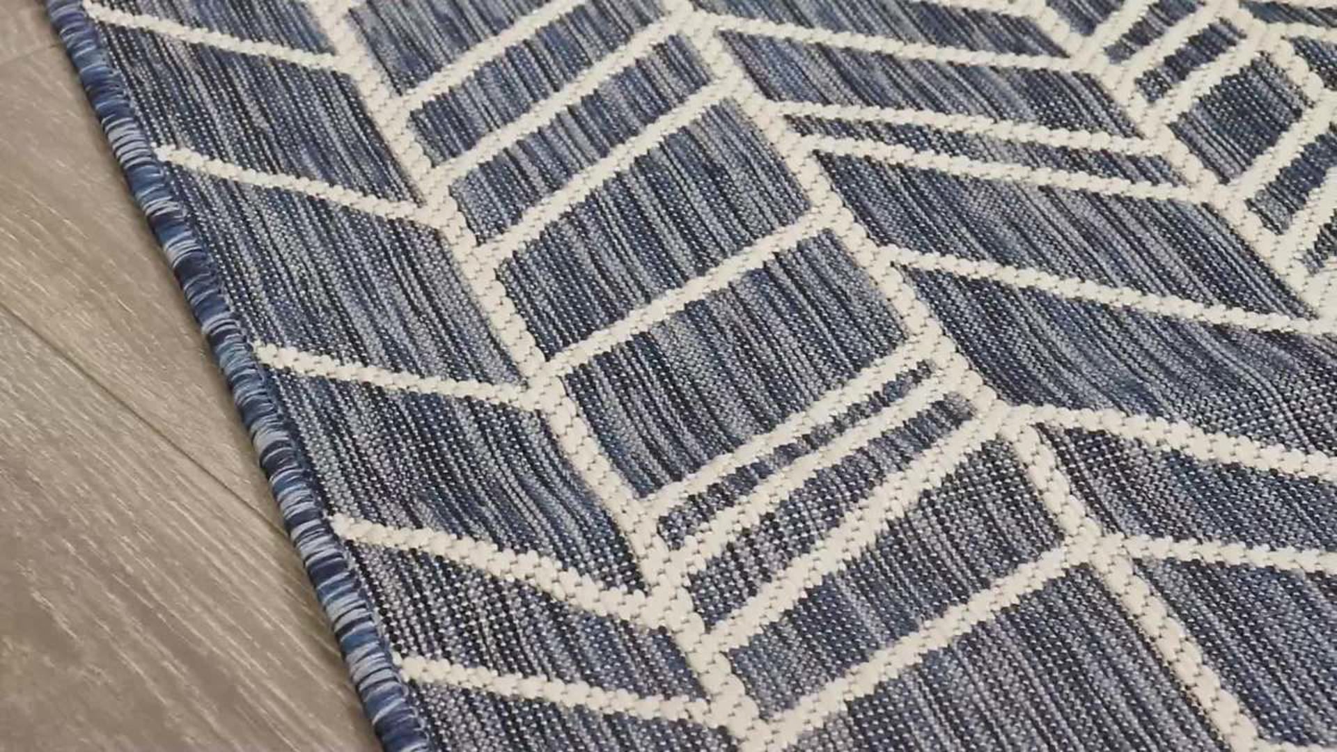 Carmel Chevron Indoor/Outdoor Rug, 3'3
