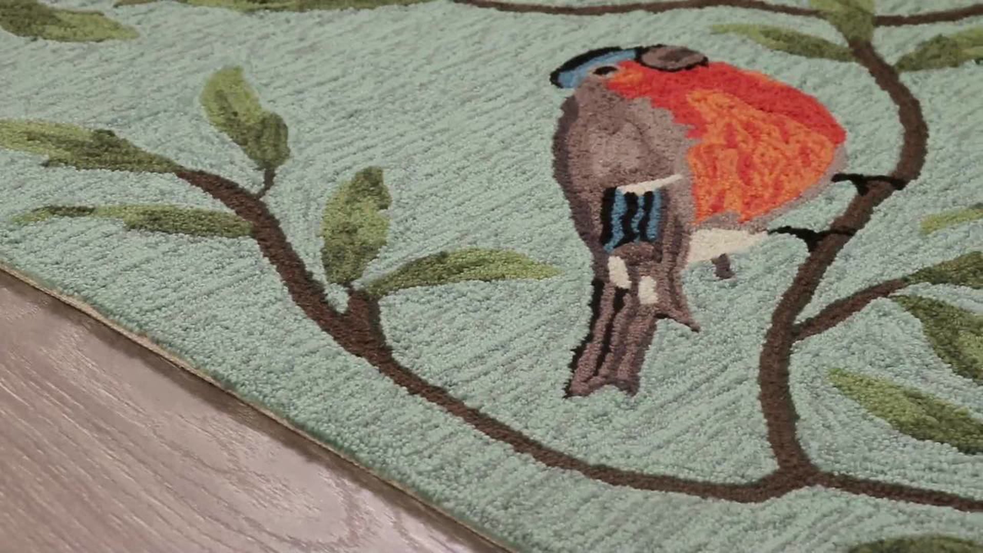 Liora Manne Ravella Birds On Branches Indoor/Outdoor Rug Contemporary