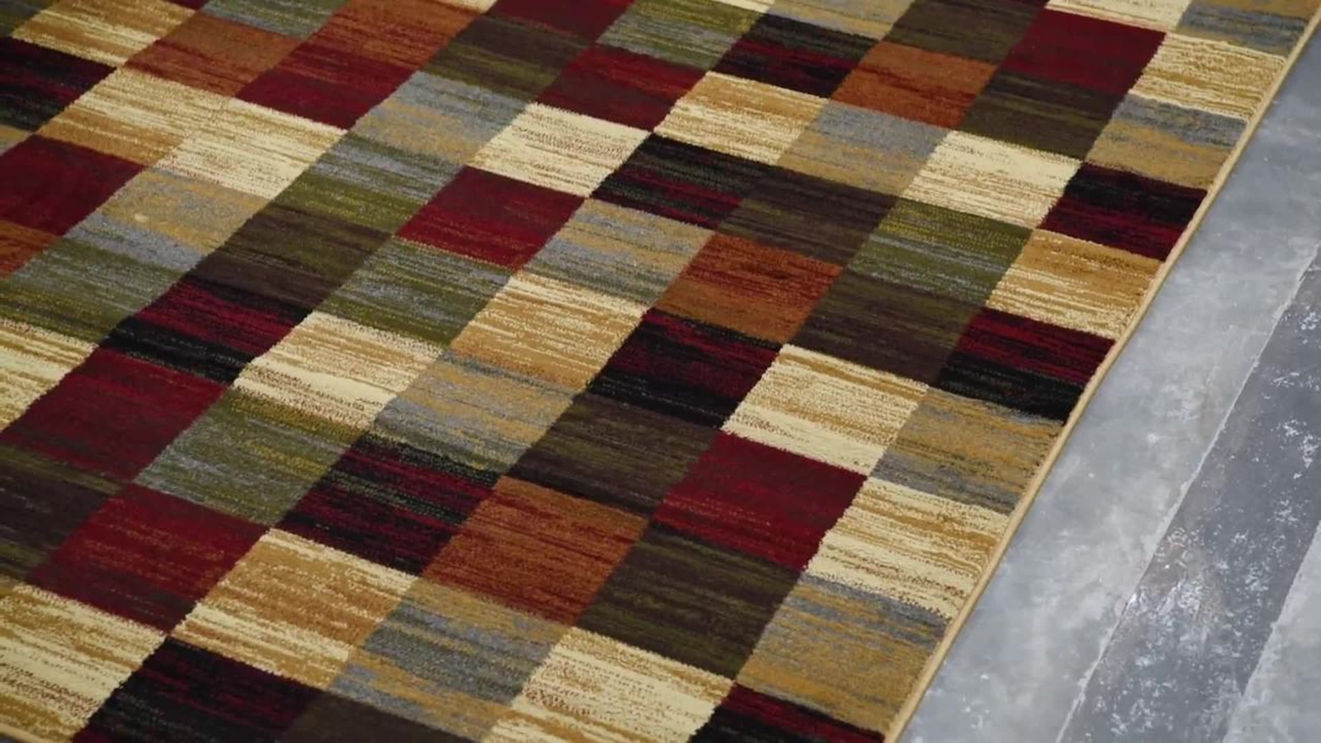 Unique Loom Kent Barista Rug, 4'x6' Contemporary Area Rugs by