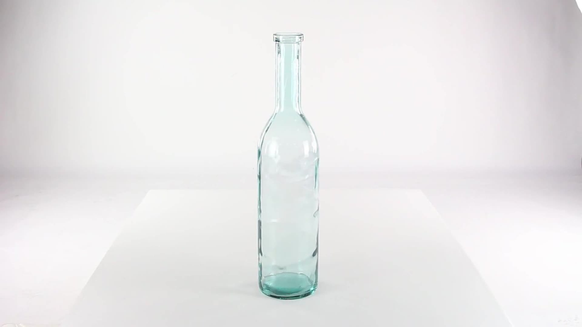 Coastal Clear Recycled Glass Vase 18218