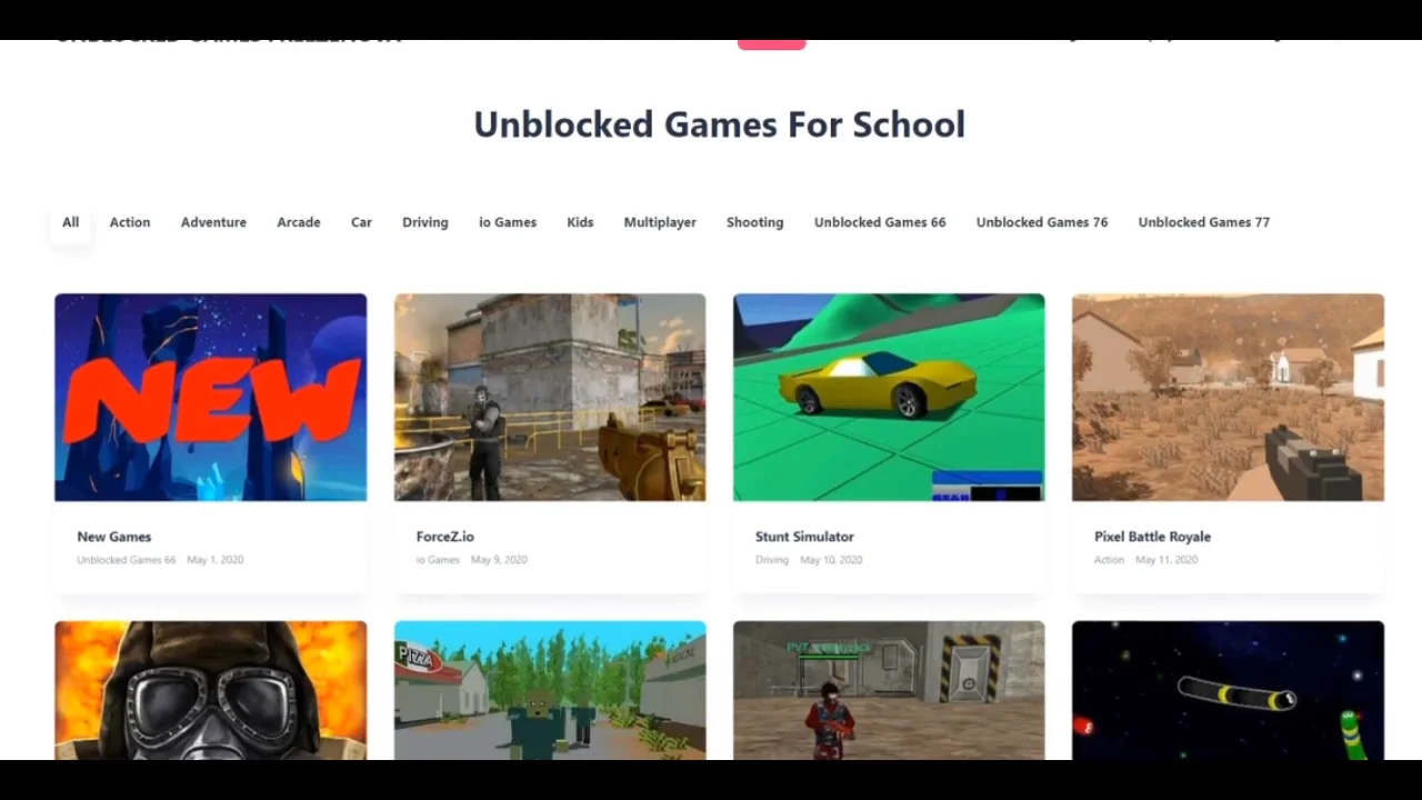 Unblocked Games For School