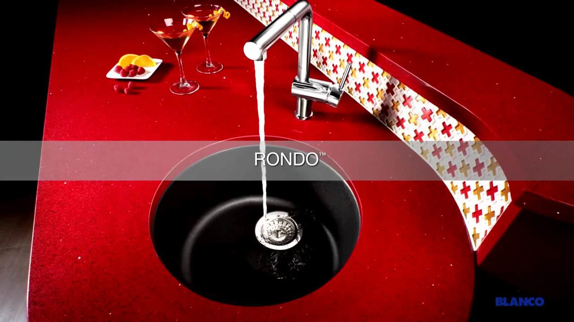 Blanco 517699 Rondo Granite Bar Kitchen Sink, Truffle