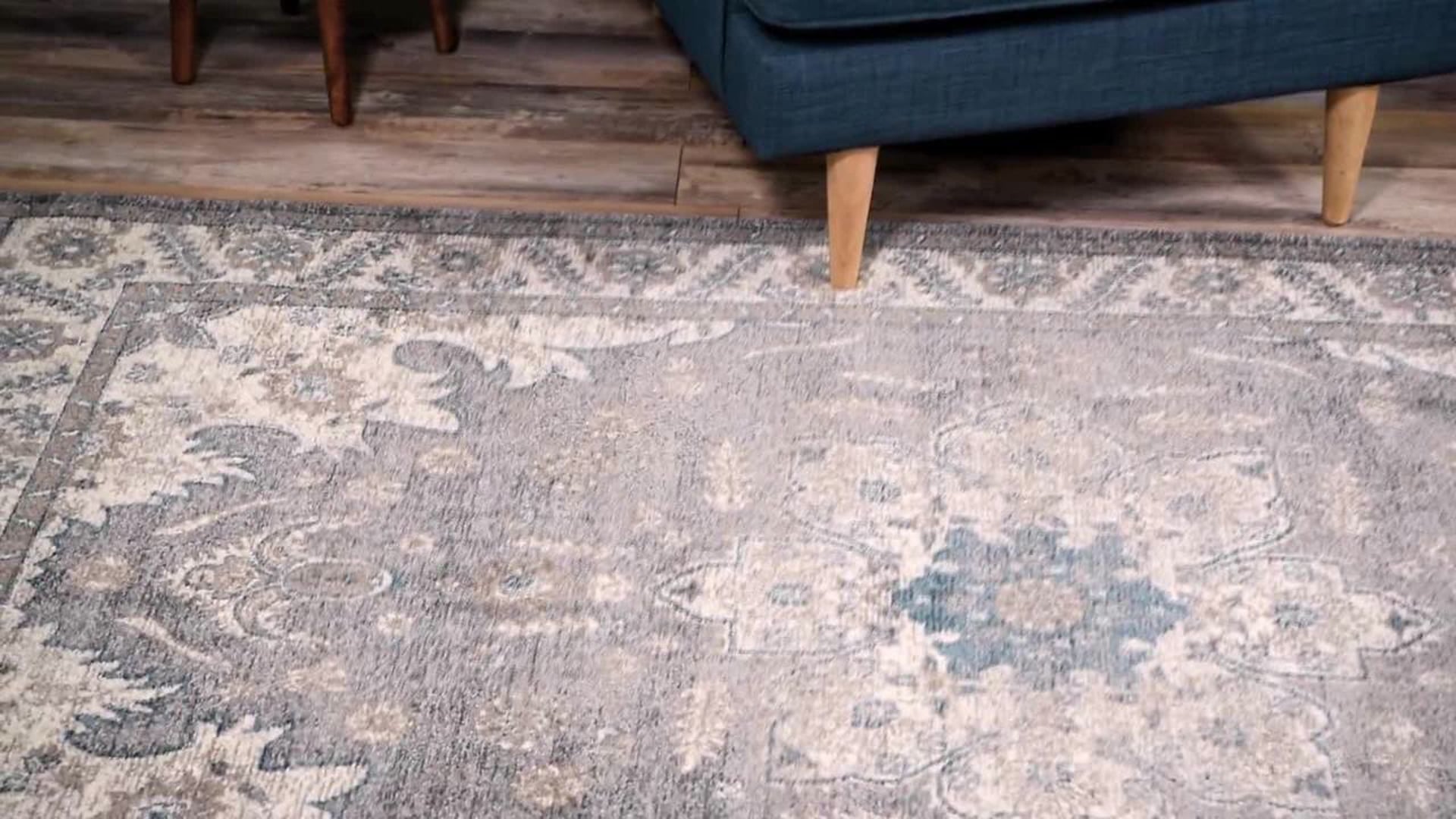 Unique Loom Altstadt Salzburg Rug, 4' Round Traditional Area Rugs