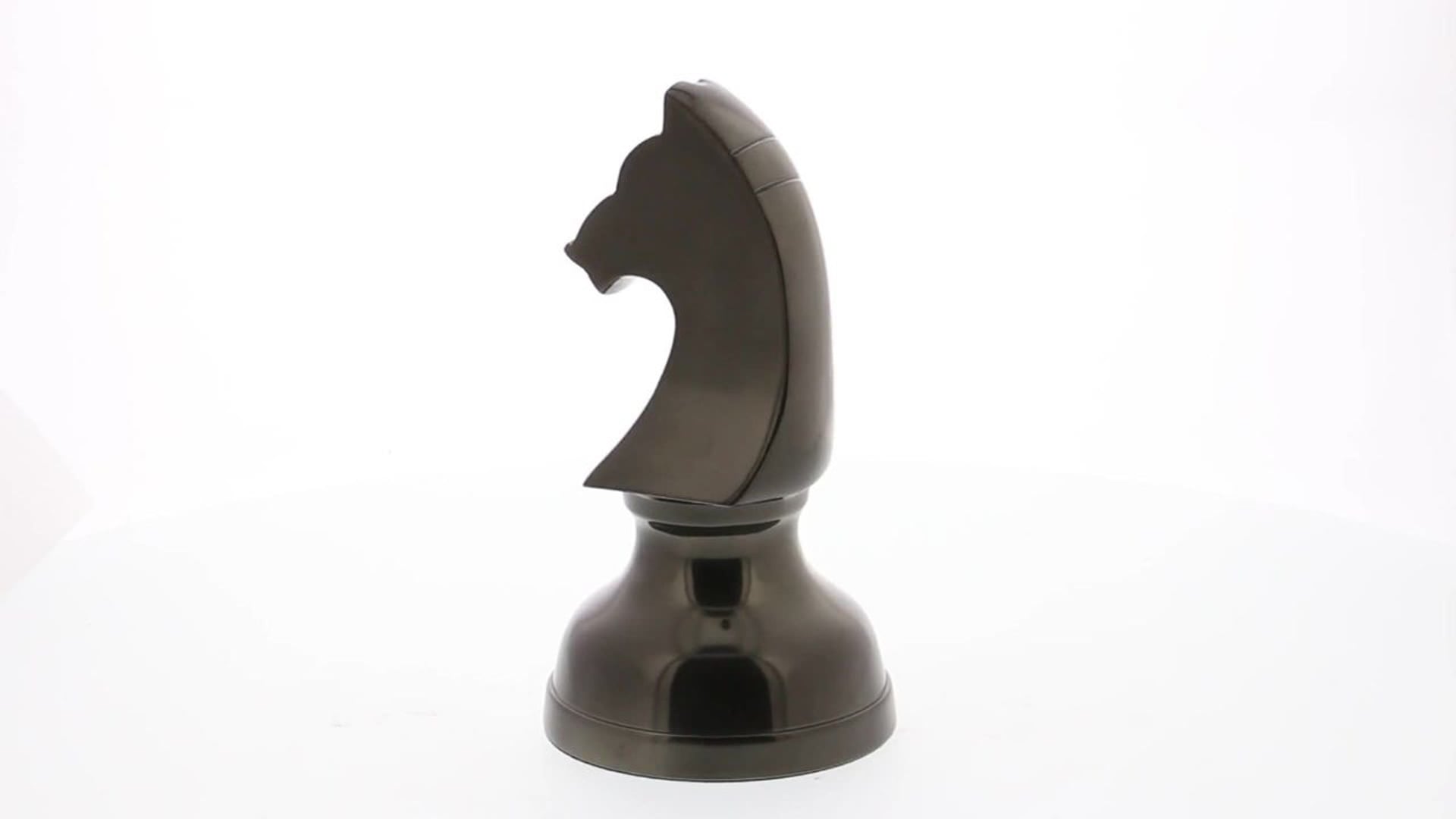 Traditional Dark Gray Aluminum Metal Sculpture Set 28542