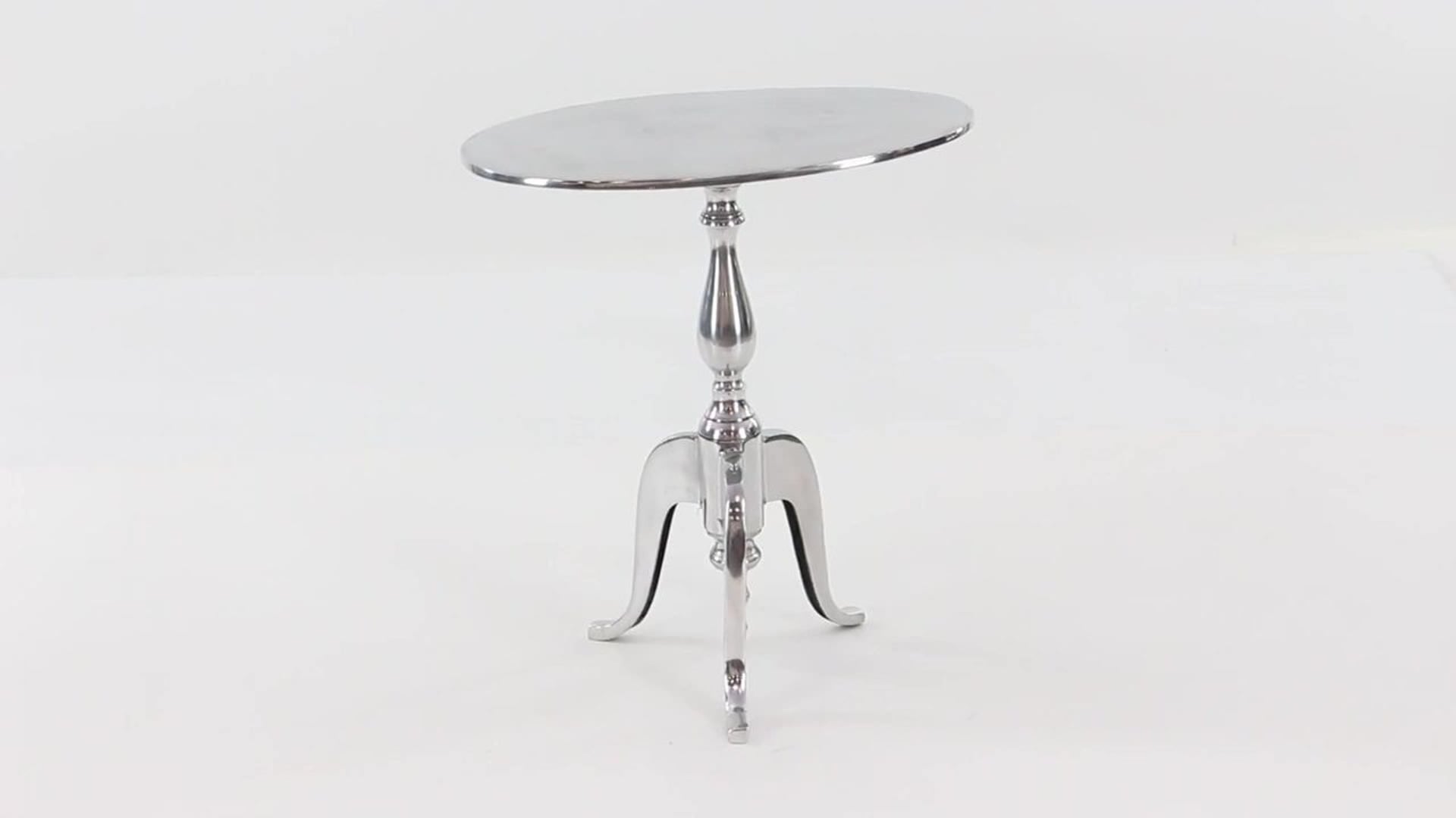 Gold aluminum Traditional Accent Table, 21x19x12 Traditional Side