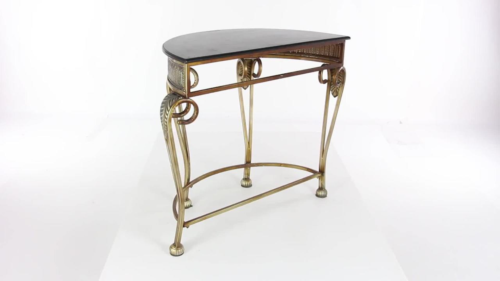 Modern Gold Metal Console Table 42773