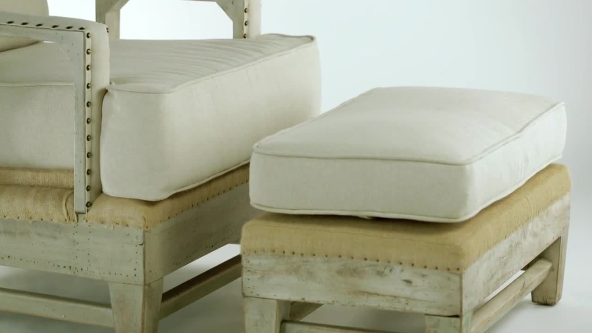 Uttermost Schafer Linen Armchair Farmhouse Armchairs And Accent