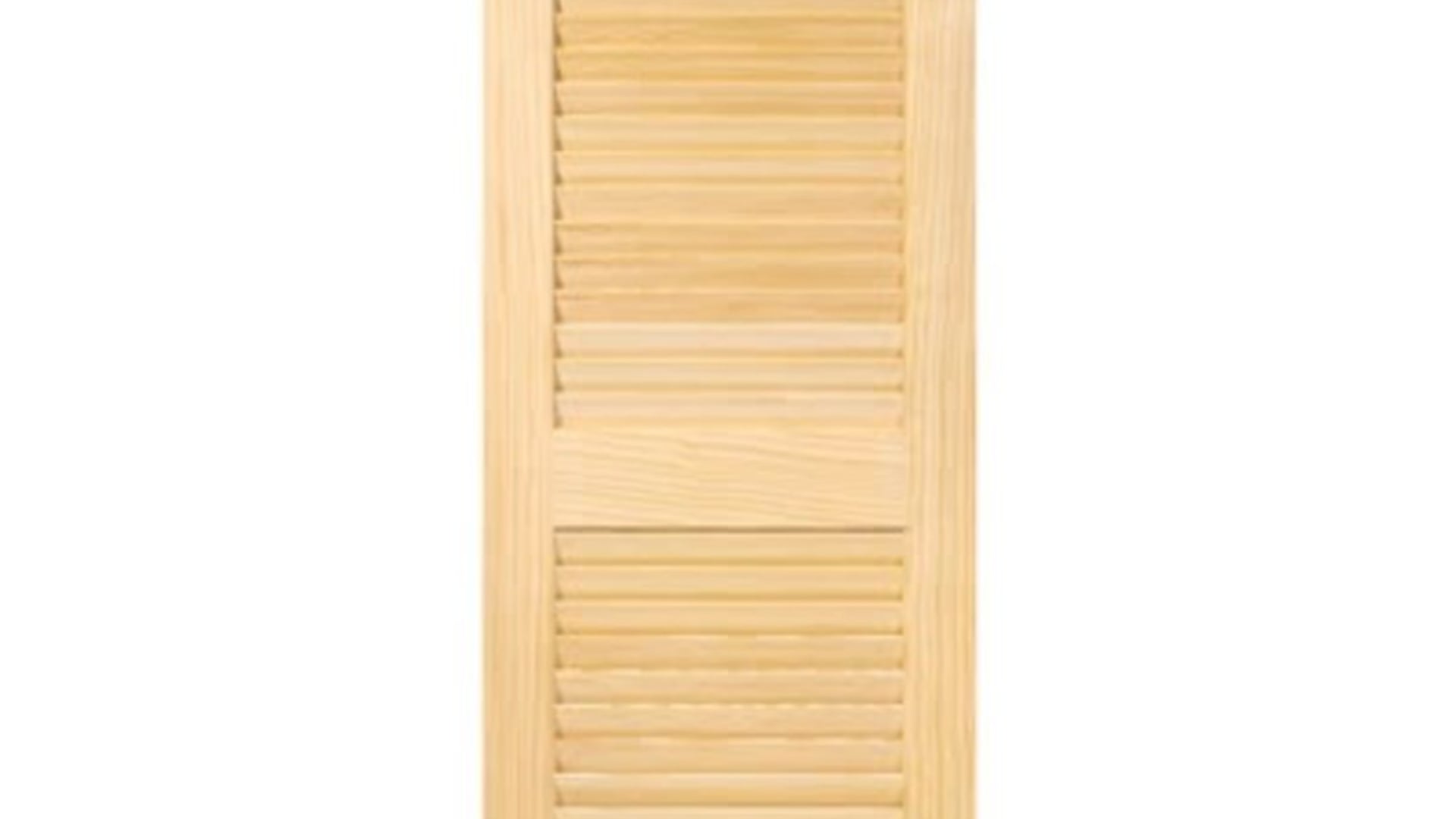 Kimberly Bay Louver Tür – Innen, Transparent, 203,2 X 45,7 Cm, Mit Lamellen-Design