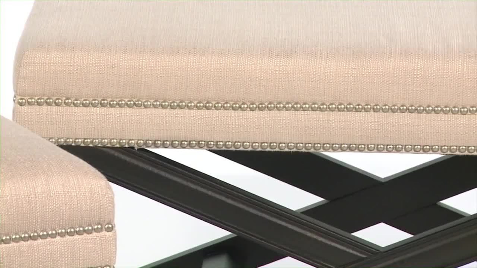 Uttermost Viera Sand/Beige Bench Transitional Upholstered Benches