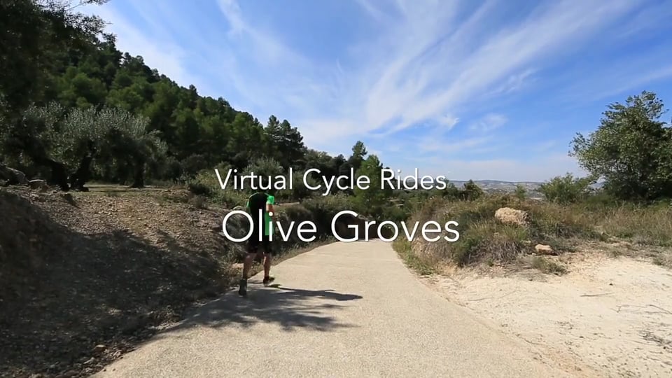 Watch Virtual Cycle Olive Groves and Mountain Rides in Spanish National Parks with Nature Sounds