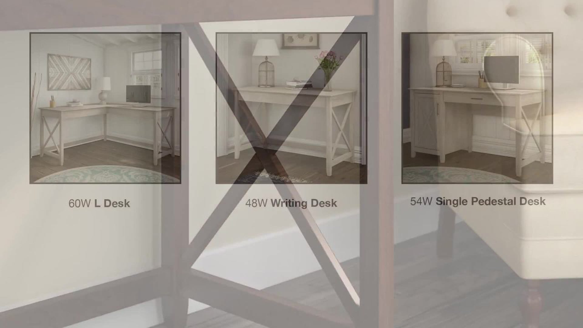 Key West Writing Desk With 2 Drawer Mobile File Cabinet - Transitional ...