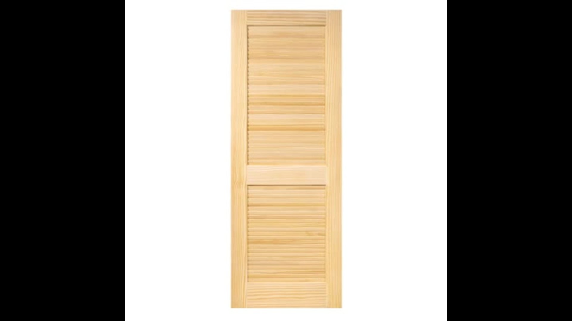 Kimberly Bay Louver Interior Door Slab, Clear, Pine, Solid, 80"x28"x1.375"
