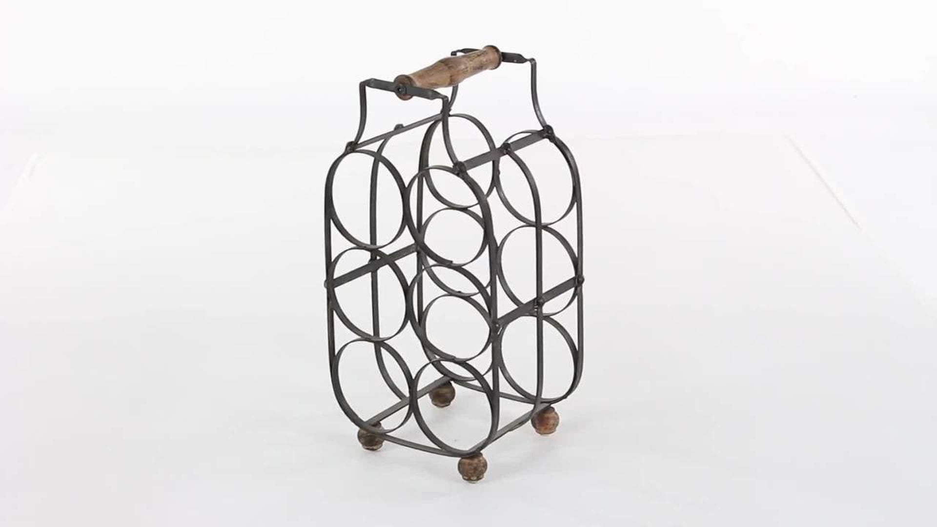 Rustic Black Metal Wine Rack 63342 Industrial Wine Racks by