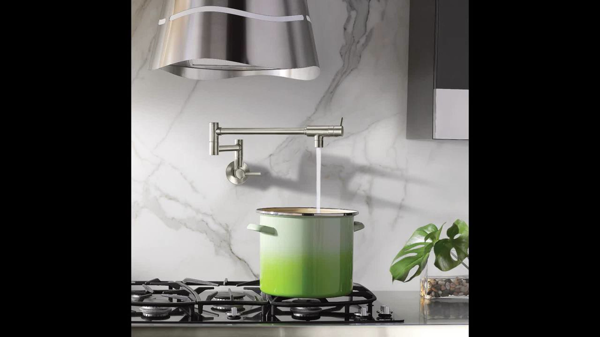 Moen Modern Pot Filler 2Handle Kitchen Faucet Transitional Pot