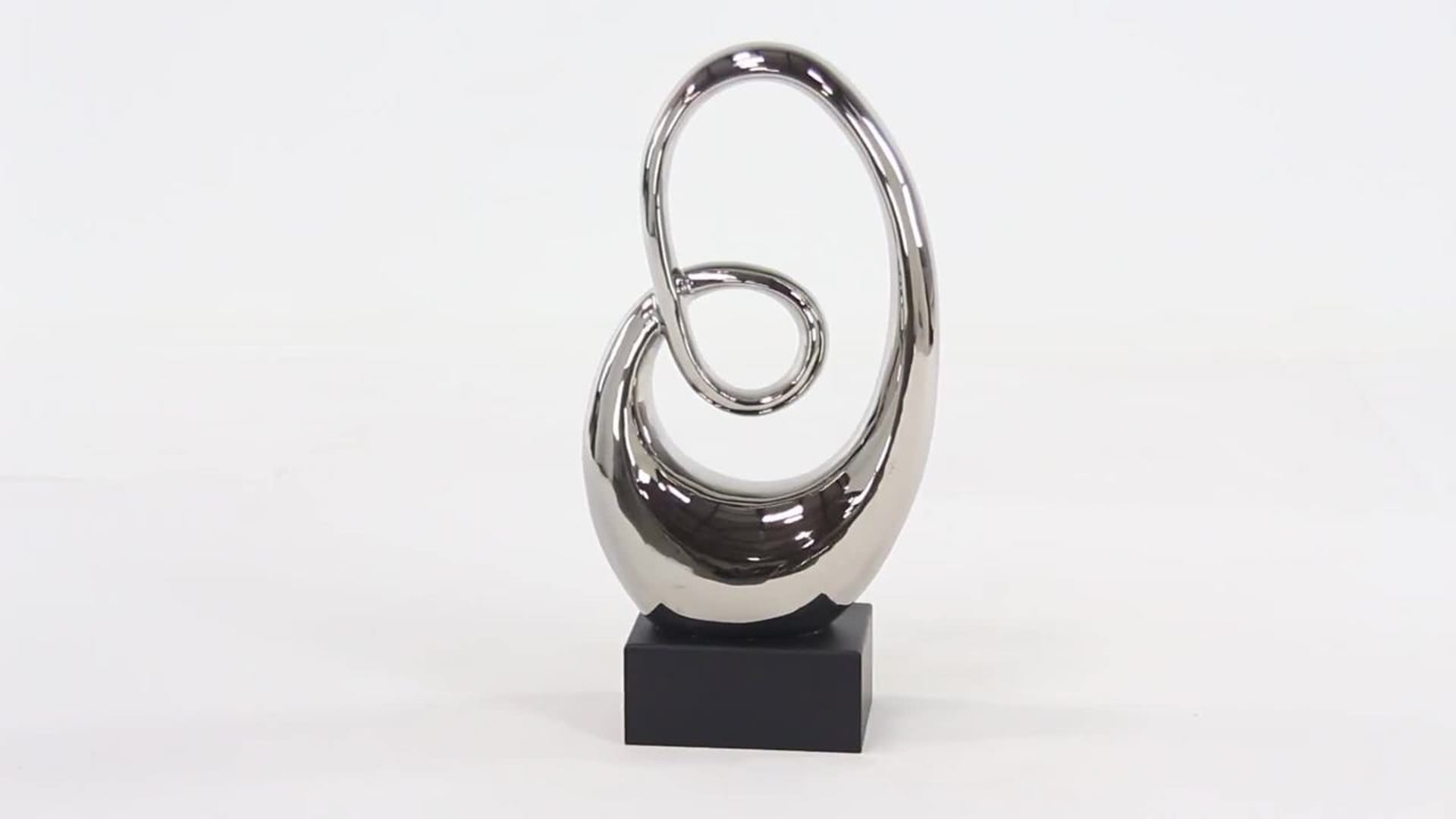 Modern Silver Ceramic Sculpture 92852