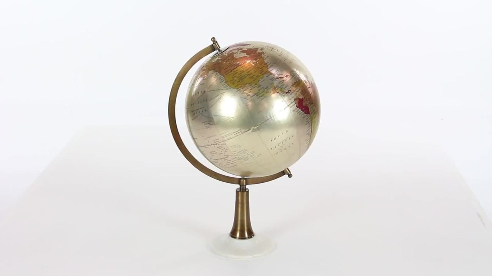 Contemporary Plastic and Marble Globe