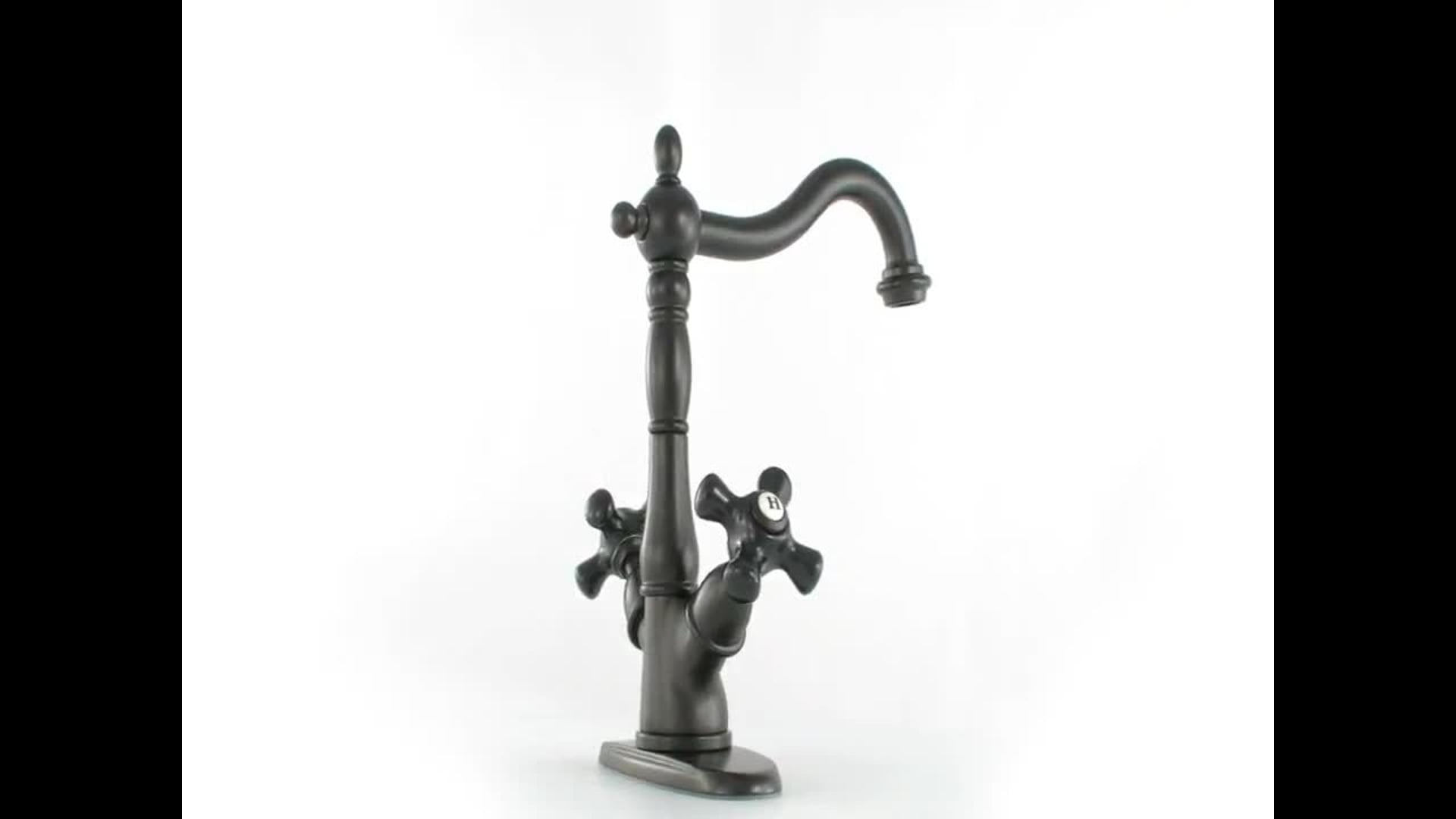 Kingston Brass 2-Handle Vessel Sink Faucet, Oil Rubbed Bronze