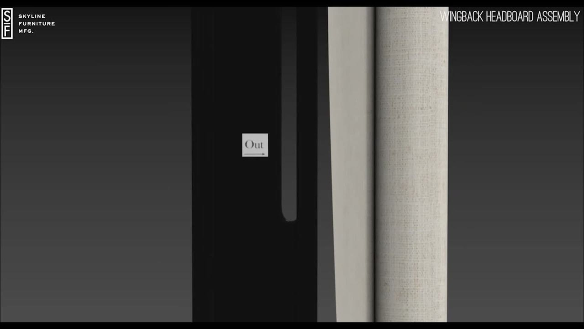 Serena Wingback Headboard, Linen Linen, Queen Transitional