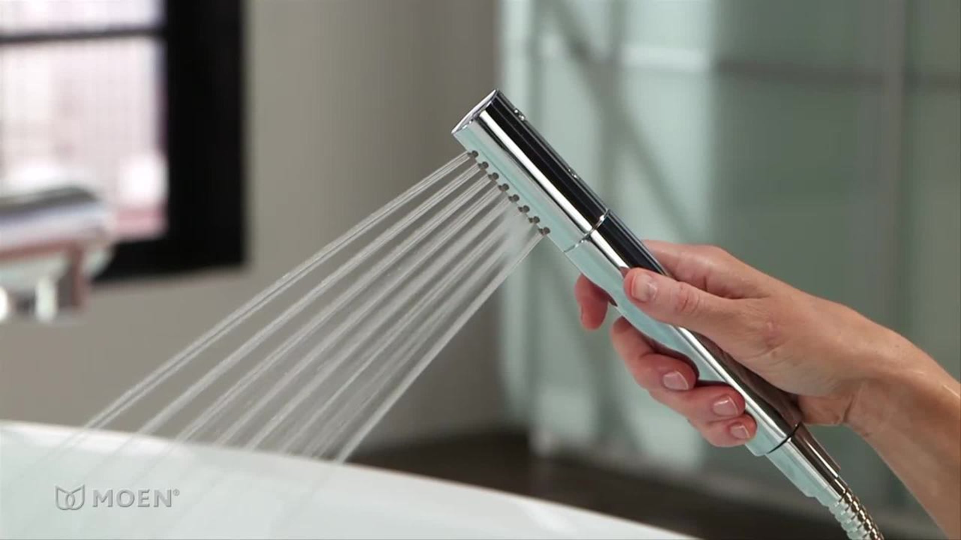 Moen Arris 1Handle Tub Filler Includes Hand Shower Contemporary