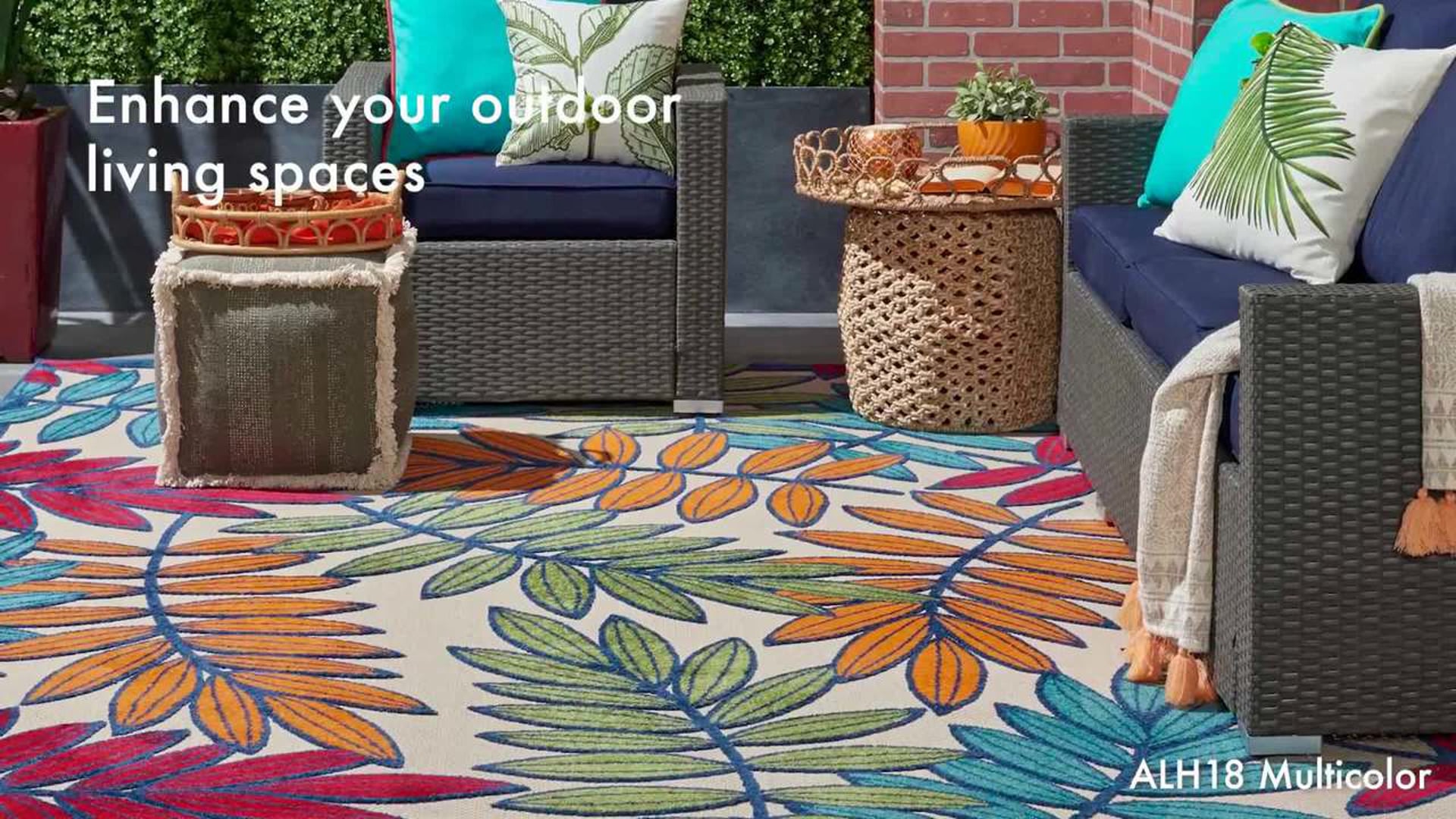 Nourison Aloha Outdoor Rug, 9'X12' - Beach Style - Outdoor Rugs - by ...