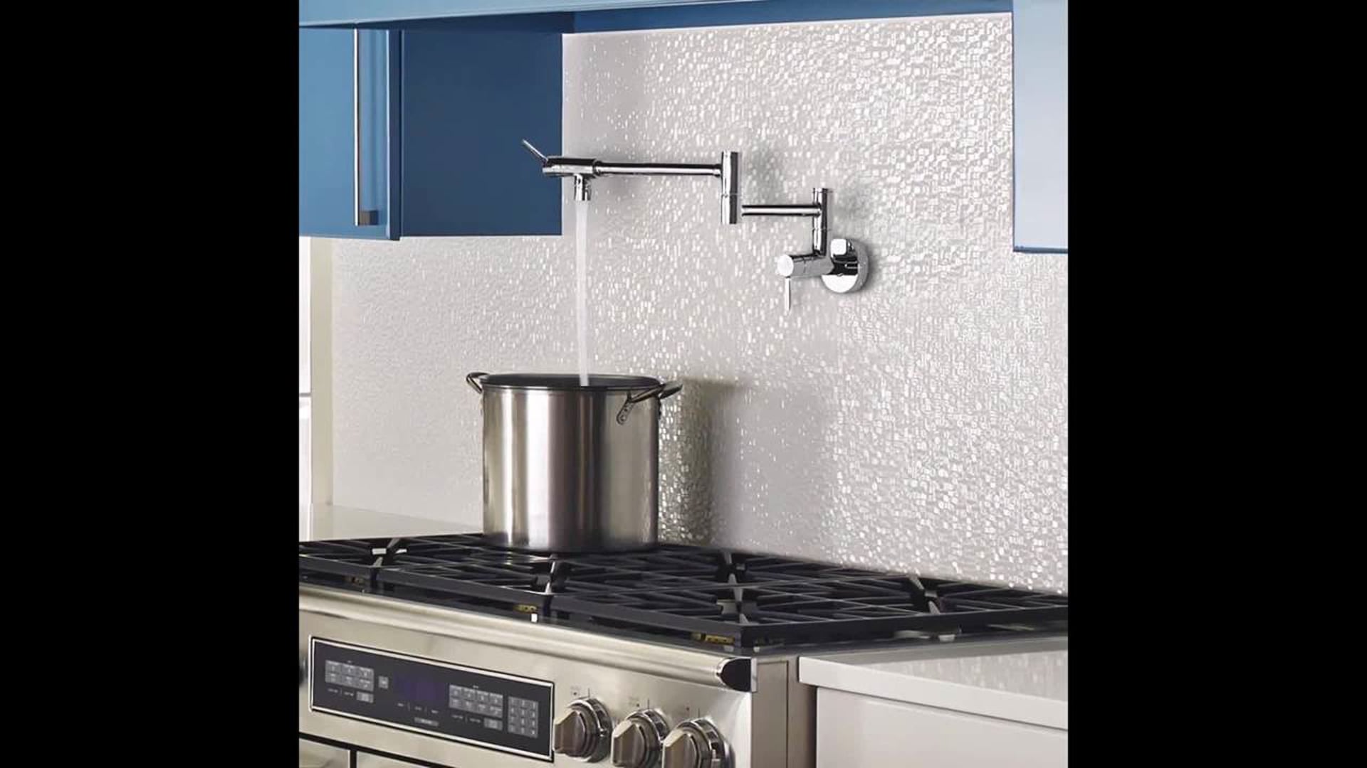 Moen Modern Pot Filler 2Handle Kitchen Faucet Transitional Pot