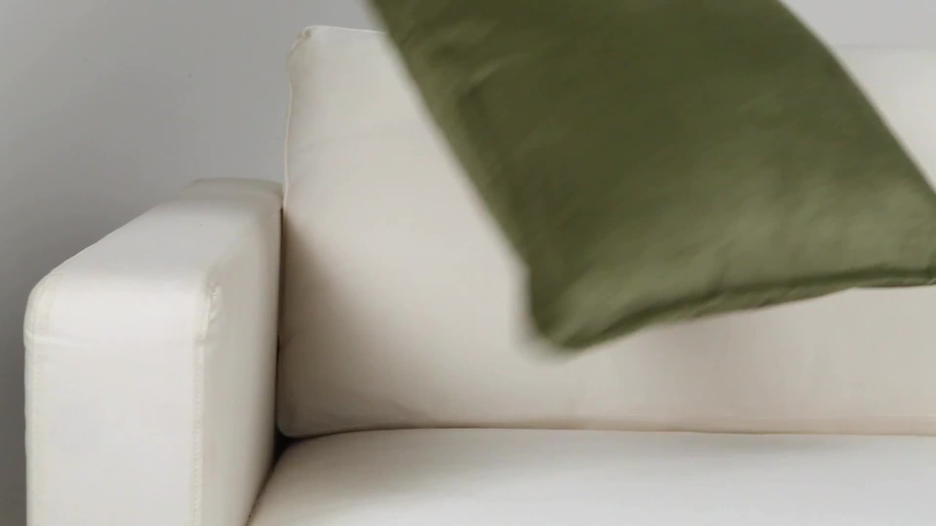 Cotton Velvet Pillow 18x18x4, Polyester Fill