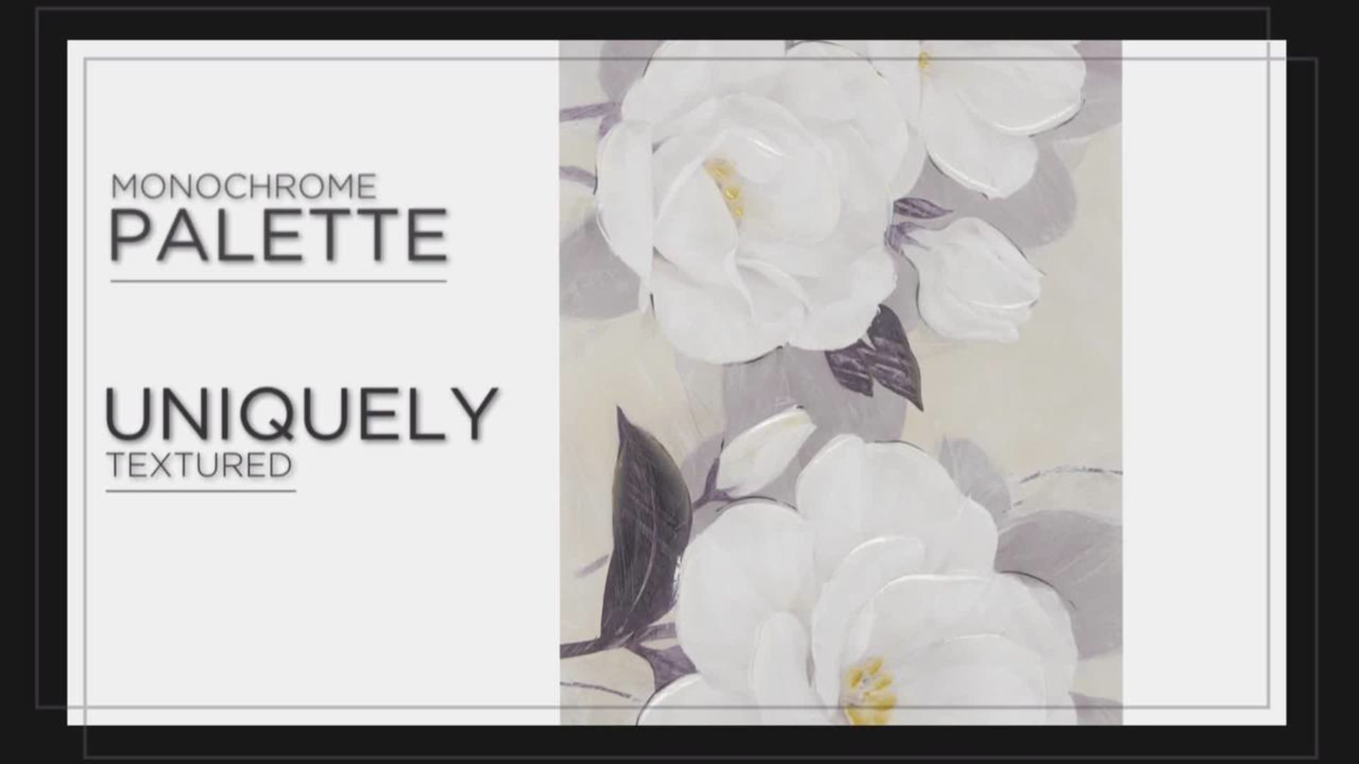 Madison Park Midday Bloom Florals Paint Embellished Canvas Contemporary Paintings by