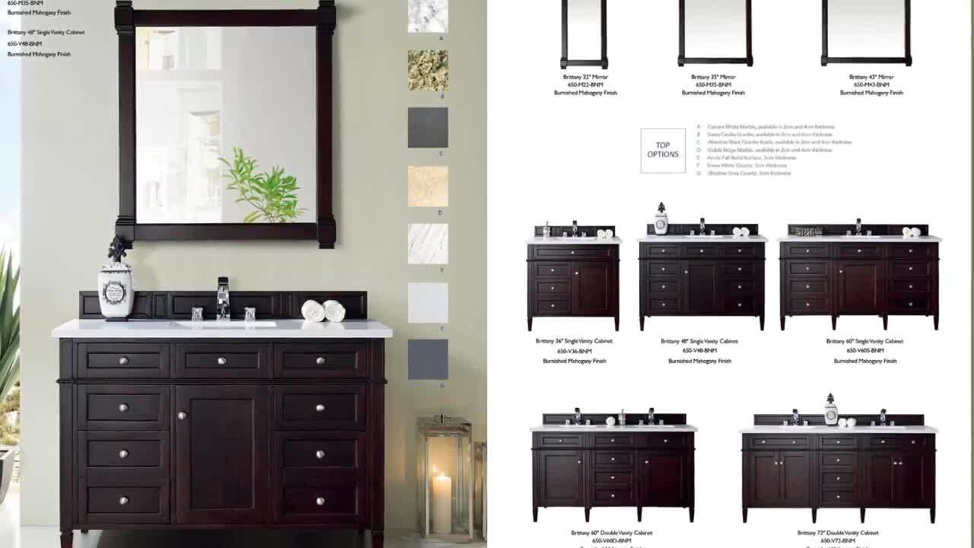 Brittany 60" Victory Blue Double Vanity, 60" Transitional Bathroom