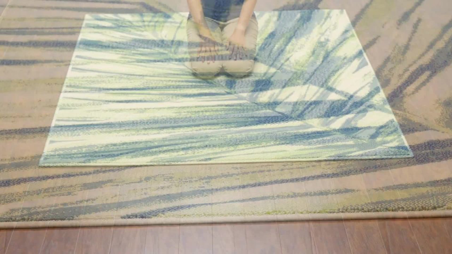 Momeni Baja Polypropylene Indoor Outdoor Rug, Green, 6'7"x9'6"