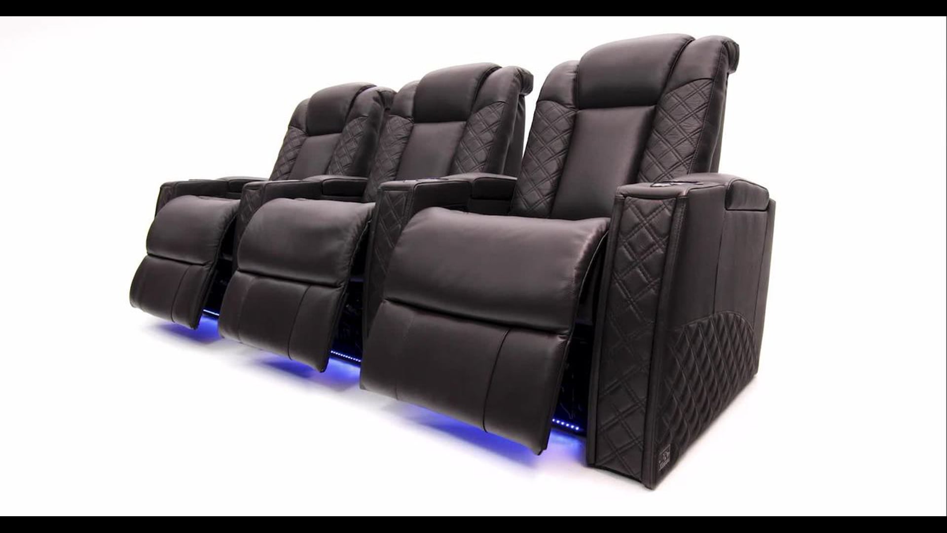 Seatcraft Enigma Home Theater Seating Leather Power Recline Powered