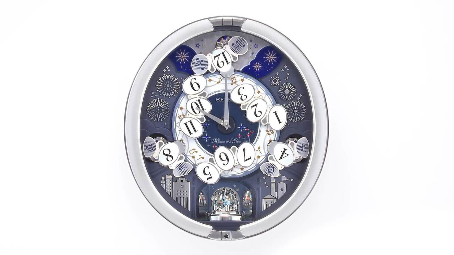 Seiko Clocks, Glittering Starry Night Melodies, Motion Traditional Wall Clocks by Seiko
